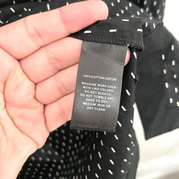 Lafayette 148 NY Caddie Blouse Black Multi Shirt Size 2 - Picture 4 of 6